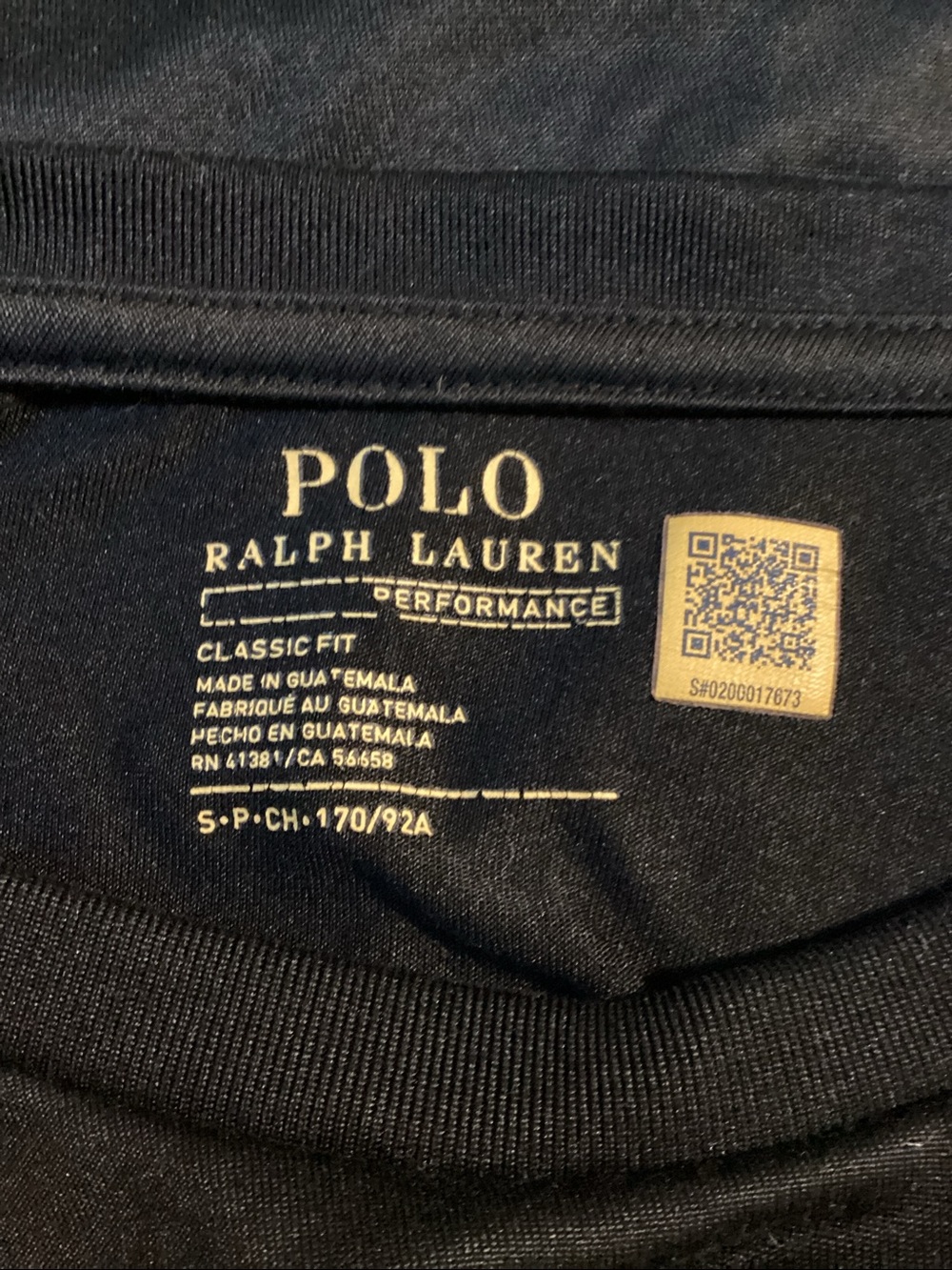 Black Polo Ralph Lauren Classic Fit Performance crewneck t-shirt with Pony Logo - Picture 3 of 3